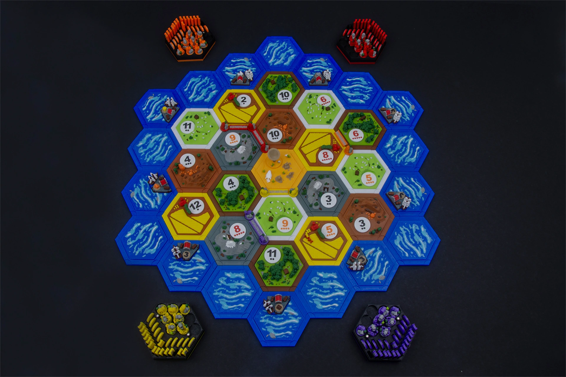 Basic 3D Base Game Upgrade Set — 3–4 Players