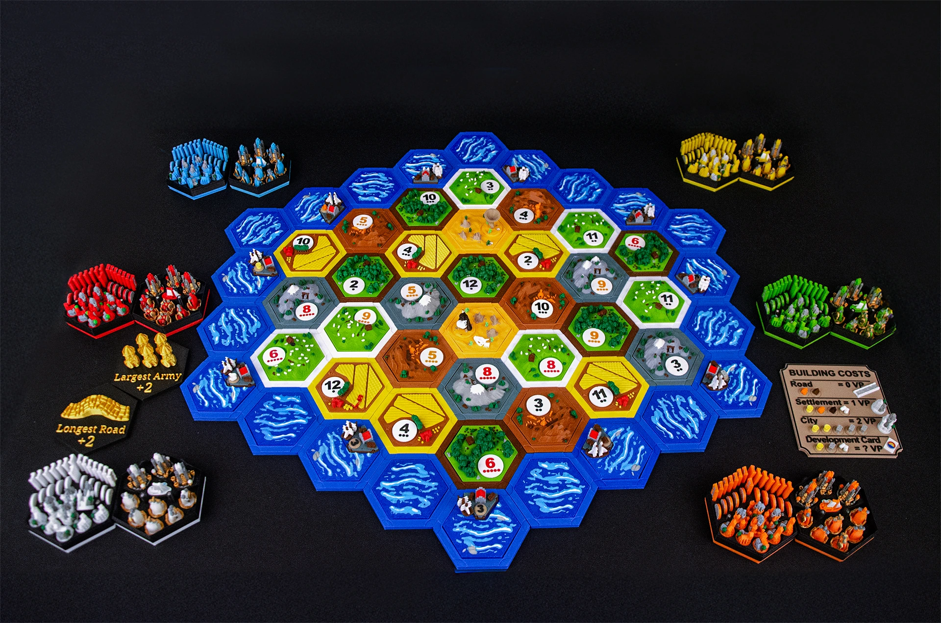 Deluxe Base Game + Cities & Knights 3D Upgrade — 3–6 Players