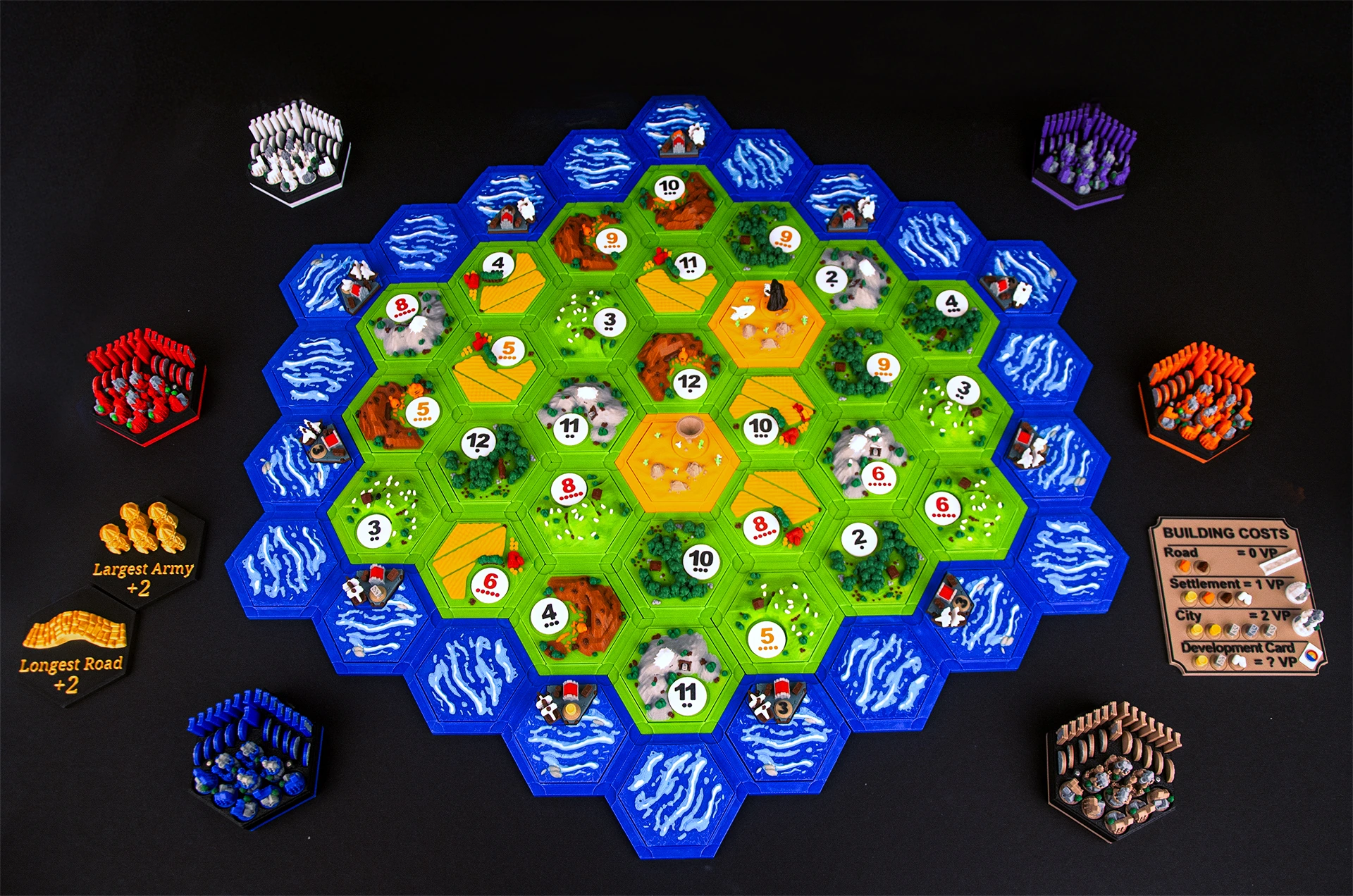 Meadow Green Deluxe 3D Upgrade Set — 3–6 Players